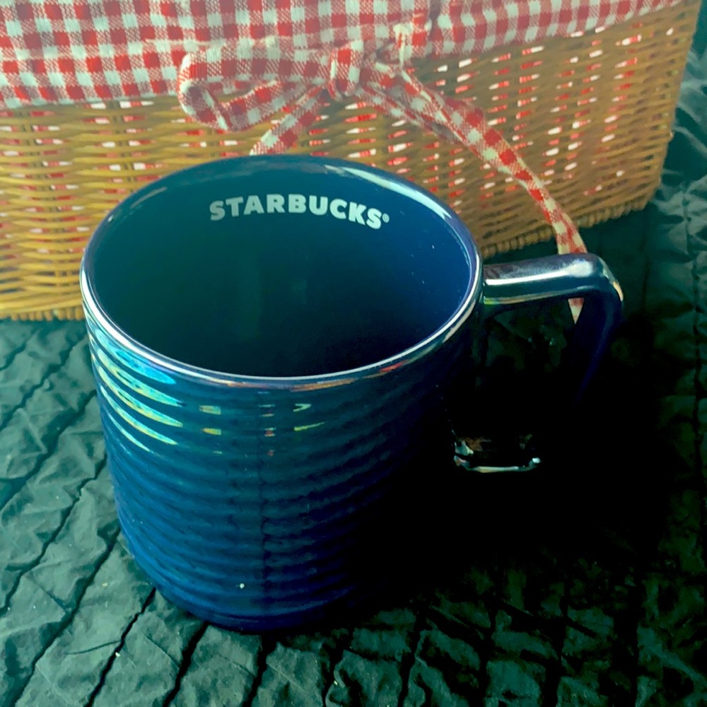 STARBUCKS IRIDESCENT BLUE HOLIDAY🎄MUG